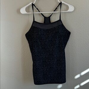 Moving Comfort Black Camisole‎ with Pattern